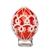 This beautifully designed chicken egg is painted and surrounded in a tatted design. Stand sold separately.