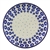 Polish Pottery 10" Dinner Plate. Hand made in Poland and artist initialed.