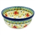 Polish Pottery 6" Cereal/Berry Bowl. Hand made in Poland and artist initialed.