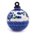 Polish Pottery 4" Christmas Ornament. Hand made in Poland.