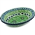 Polish Pottery 5.5" Soap Dish. Hand made in Poland. Pattern U408D designed by Jacek Chyla.