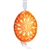 This beautifully designed egg is dyed one color, then white wax is melted and applied to form an intricate design which is left on the surfce. The egg is emptied and strung with ribbon for hanging.