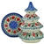 Polish Pottery 8.5" Votive Christmas Tree. Hand made in Poland and artist initialed.