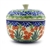 Polish Pottery 4" Apple Baker. Hand made in Poland and artist initialed.