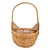 Polish Willow Wicker Small Wall Basket 9.5" Tall