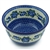 Polish Pottery 8" Bowl. Hand made in Poland and artist initialed.