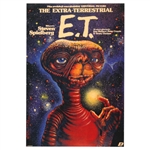 Magnet: E.T. the Extra-Terrestrial from a Polish Poster designed by Jakub Erol in 1984. It has now been turned into a post card size 3.25" x 2.25" - 18cm x 15.5cm.