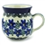 Polish Pottery 6 oz. Bubble Mug. Hand made in Poland and artist initialed.