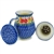 Polish Pottery 15 oz. Herbal Mug And Infuser. Hand made in Poland and artist initialed.