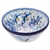 Polish Pottery 6" Bowl. Hand made in Poland. Pattern U4848 designed by Teresa Liana.