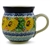 Polish Pottery 11 oz. Bubble Mug. Hand made in Poland. Pattern U4202 designed by Maryla Iwicka.