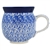 Polish Pottery 11 oz. Bubble Mug. Hand made in Poland. Pattern U5065 designed by Maria Starzyk.