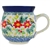 Polish Pottery 11 oz. Bubble Mug. Hand made in Poland. Pattern U5067 designed by Maria Starzyk.