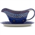 Polish Pottery 20 oz. Gravy Boat 2 piece set. Hand made in Poland. Pattern U408 designed by Jacek Chyla.