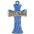 Polish Pottery Cross 7.5". Hand made in Poland and artist initialed.