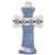 Polish Pottery Cross 7.5". Hand made in Poland and artist initialed.