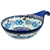 Polish Pottery 7" Condiment Dish. Hand made in Poland and artist initialed.