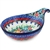 Polish Pottery 7" Condiment Dish. Hand made in Poland. Pattern U4023 designed by Teresa Liana.