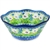 Polish Pottery 8" serving Bowl. Hand made in Poland. Pattern U4977 designed by Teresa Liana.