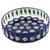 Polish Pottery 6" Fluted Pie Dish. Hand made in Poland and artist initialed.