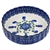 Polish Pottery 6" Fluted Pie Dish. Hand made in Poland and artist initialed.