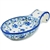 Polish Pottery 7" Spoon Rest. Hand made in Poland and artist initialed.