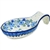 Polish Pottery 7" Spoon Rest. Hand made in Poland and artist initialed.