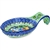 Polish Pottery 7" Spoon Rest. Hand made in Poland. Pattern U4019 designed by Maria Starzyk.