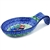 Polish Pottery 7" Spoon Rest. Hand made in Poland. Pattern U4127 designed by Teresa Liana.