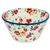 Polish Pottery 5" Bowl. Hand made in Poland. Pattern U5003 designed by Teresa Liana.