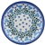 Polish Pottery 8" Dessert Plate. Hand made in Poland and artist initialed.