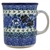 Polish Pottery 15 oz. Everyday Mug. Hand made in Poland. Pattern U3256 designed by Teresa Liana.