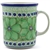 Polish Pottery 15 oz. Everyday Mug. Hand made in Poland. Pattern U408D designed by Jacek Chyla.