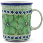 Polish Pottery 15 oz. Everyday Mug. Hand made in Poland. Pattern U408D designed by Jacek Chyla.