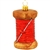 Hand-painted with vibrant glazes and a sparkling glitter accents, our charming 2Â¾" tall spool of thread ornament is skillfully crafted of glass in Poland and will look sew fantastic on your seamstress' or tailor's tree!