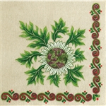 Polish Folk Art Luncheon Napkins (package of 20) Szarotka (Edelweis) Mountain Flower Embroidery