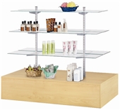 Economy Glass Shelf Gondolas