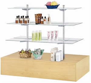 Economy Glass Shelf Gondolas