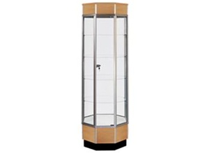 Streamline Octagon Tower Display Cases