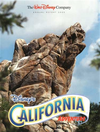 2000 Walt Disney Company Annual Report – California Adventure Cover