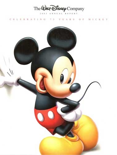 2003 Walt Disney Company Annual Report – 75 Years Mickey Mouse Cover