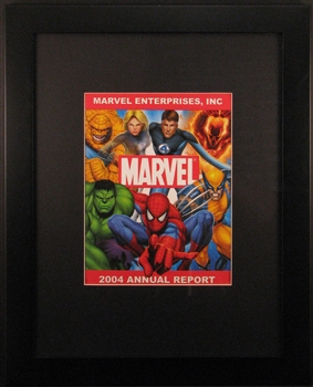 Framed 2004 Marvel Entertainment, Inc. Annual Report