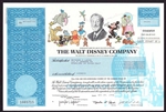 The Walt Disney Company Stock Certificate