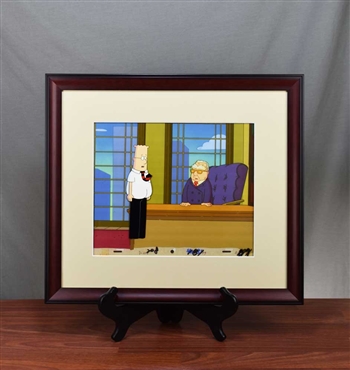 Dilbert Visiting Warren Buffett Production Cel