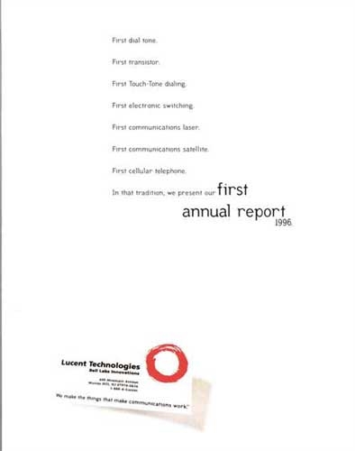 1996 Lucent Technologies Annual Report