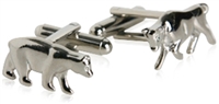 Stock Market Bull Bear Cufflinks