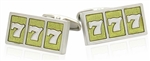 Lucky Sevens Slot Machine Cufflinks