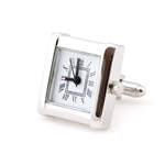 Silver Watch Cufflinks