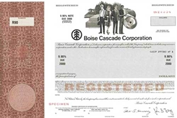 Boise Cascade Corp. Specimen Stock Certificate