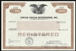 Circus Circus Entertainment, Inc.  Specimen Stock Certificate